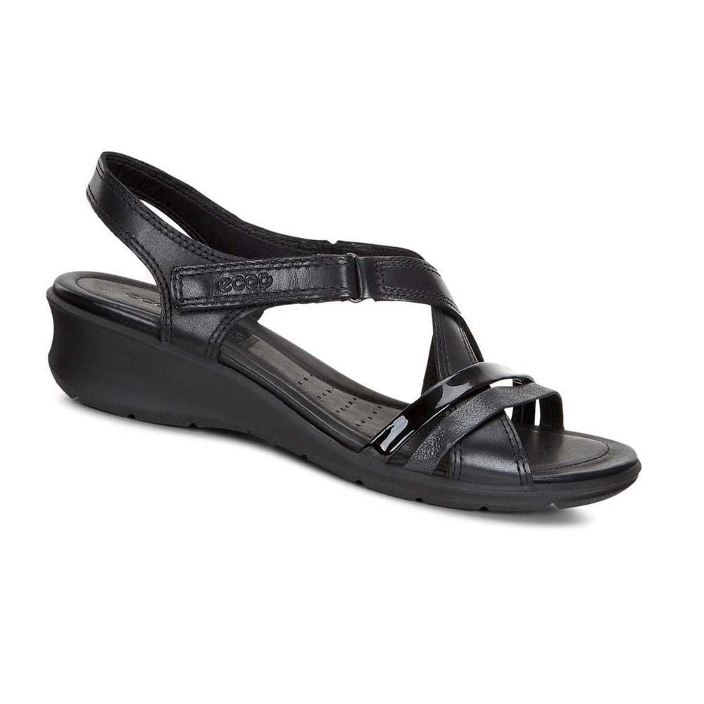 Women\'s Ecco Felicia Sandals Black | Canada 173CTV